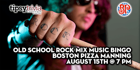 Tipsy Trivia's Old School Rock Music Bingo - August 15th 7pm - BP Manning