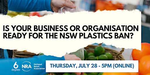 NSW Plastics Ban - Info session for  businesses primary image