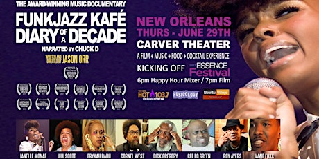 “FunkJazz Kafé: Diary Of A Decade” New Orleans Pop-Up Movie Screening!  primary image