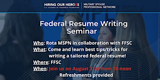 Federal Resume Writing Seminar - Presented by FFSC