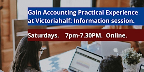 Gain Practical Experience at Victoriahalf: Information Session.