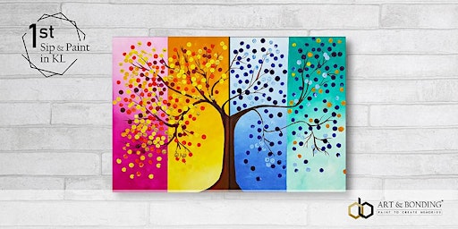 Sip & Paint Date Night : Four Seasons Tree Collage