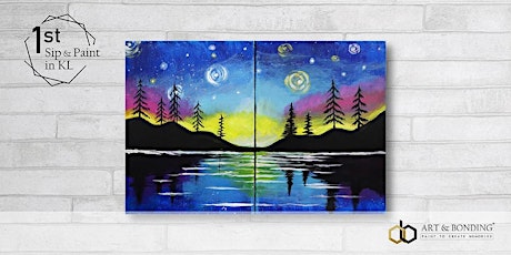 Sip & Paint Date Night : Starry Lake