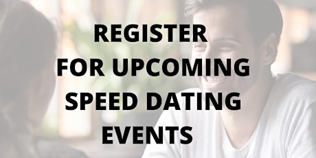 Singles Events - Speed Dating
