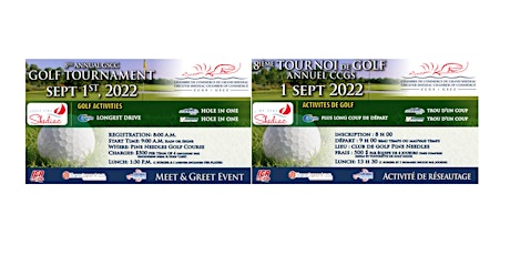 8e Tournoi annuel de golf de la CCGS/ 8th GSCC Annual Golf Tournament
