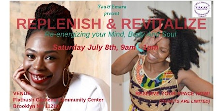 Replenish & Revitalize: Re-energizing your mind, body and soul primary image