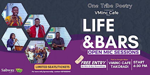 Imagem principal do evento Life & Bars - Open Mic Sessions