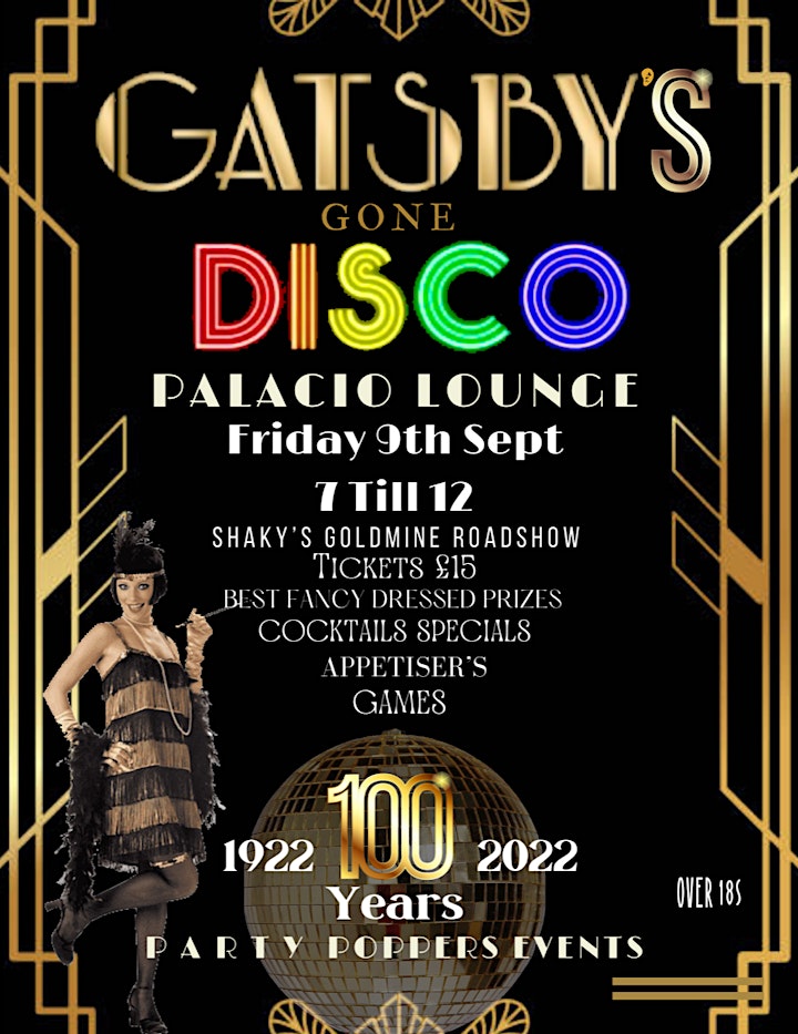 GATSBY’S GONE DISCO - Fancy Dress Party image