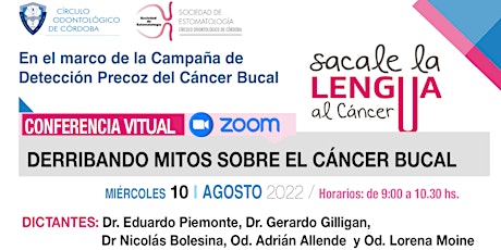 Imagen principal de Conferencia virtual:  Derribando mitos sobre el cáncer bucal