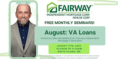 Free August Seminar: VA Loans