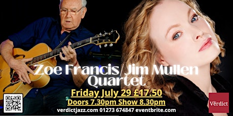 Zoe Francis / Jim Mullen Quartet Live at The Verdict Jazz Club