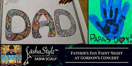Father's Day Paint Night Gordon's Concert Paint Night Series | SäshaStylz™ primary image