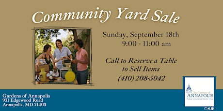 Annapolis Community Yard Sale