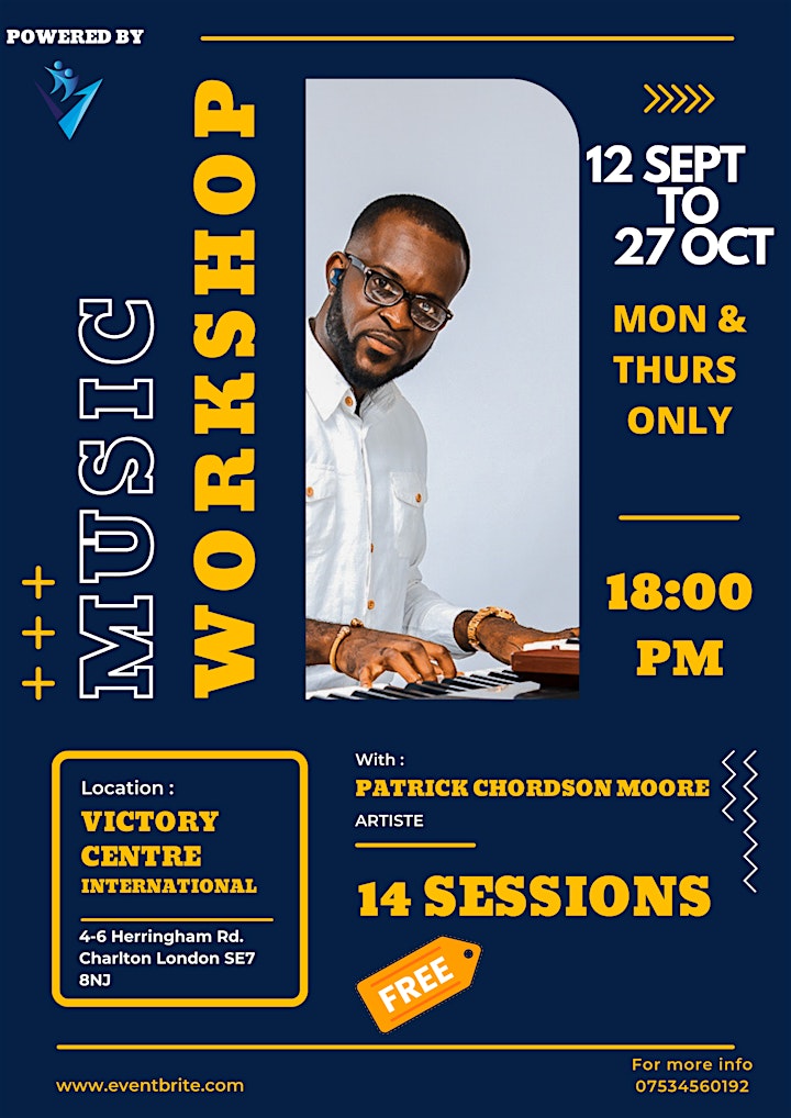 MUSIC WORKSHOP with Patrick Chordson Moore image