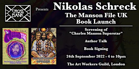 Nikolas Schreck - The Manson File UK Book Launch