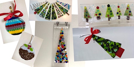Fused glass Christmas decorations (or non Christmas - it's your choice)