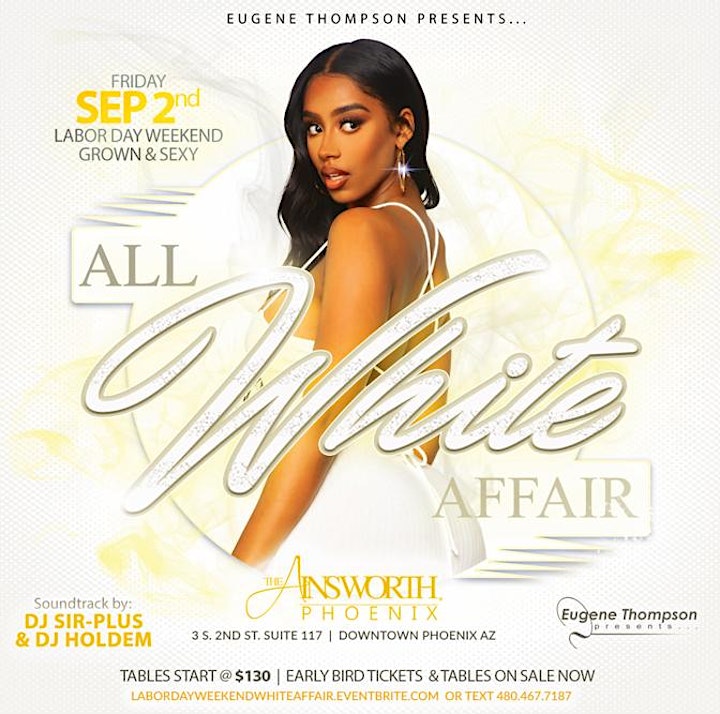 Labor Day Weekend ALL WHITE AFFAIR image