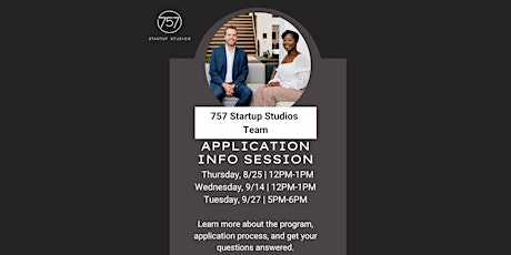 757 Startup Studios Fall 22' Applications Info Session