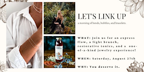 Let's Link Up: a morning of bends, bubbles and bracelets