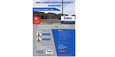 Church Safety & Security Workshop