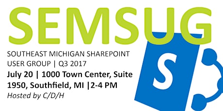 Southeast Michigan SharePoint User Group | Q3 2017 primary image