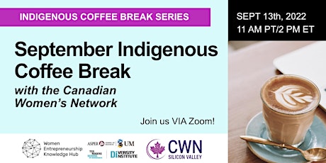 September Indigenous Coffee Break: The Canadian Women’s Network