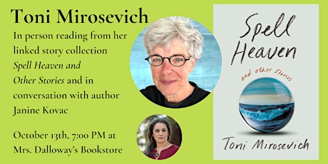 Toni Mirosevich In-Store Author Appearance