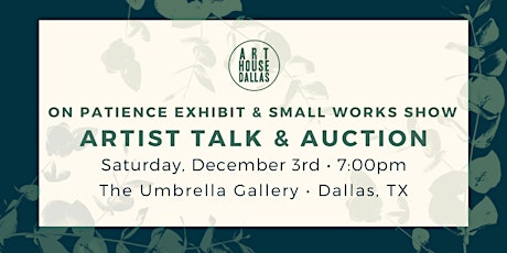 Artist Talk & Small Works Auction
