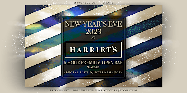 Harriets Rooftop NYE '23 | NEW YEAR'S EVE PARTY