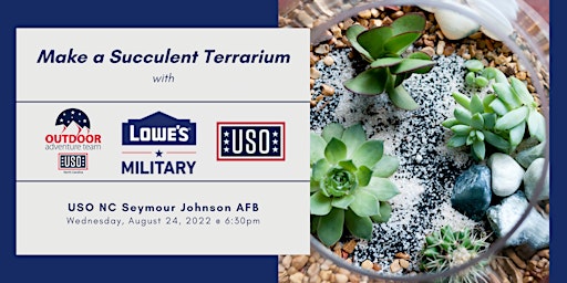 USO North Carolina - Succulent Terrarium Garden