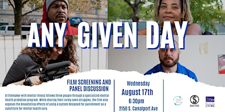 Any Given Day Film Screening with Access Living, WJI, and CCBF