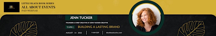 All About Events Webinar Series - Building a Lasting Brand image