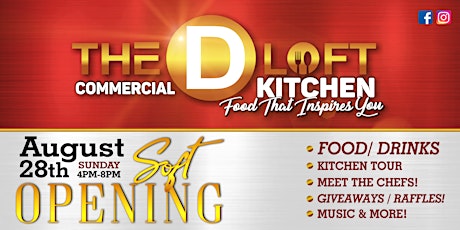 Primaire afbeelding van Soft Launch The D Loft Commercial Kitchen