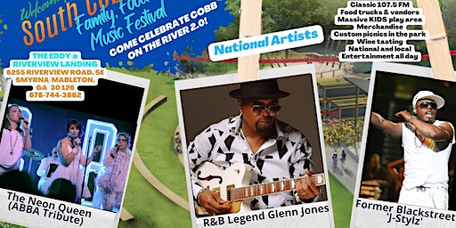 Welcome to South Cobb Fest. w/National R&B Artists Glenn Jones and  J-Stylz