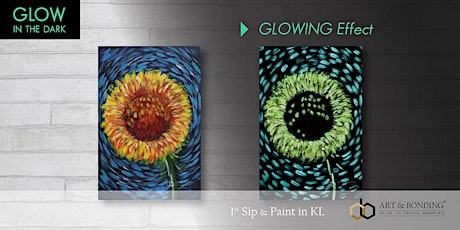 Glow Sip & Paint : Glow - Sunflower by Van Gogh