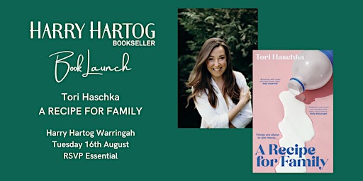 Book Launch: A Recipe for Family by Tori Haschka