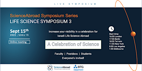 The 3rd ScienceAbroad Life Science  Symposium 2022