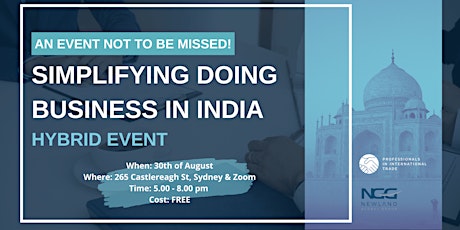Simplifying Doing Business in India| 30 August 2022