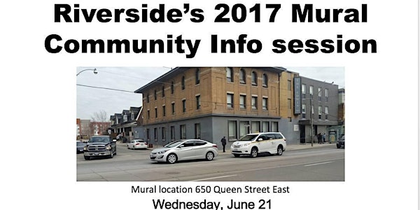 Riverside Aboriginal Mural Community Info Session 