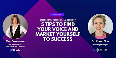 5 Tips to Find Your Voice and Market Yourself to Success