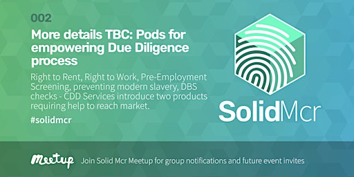 More details TBC: Pods for empowering Due Diligence process