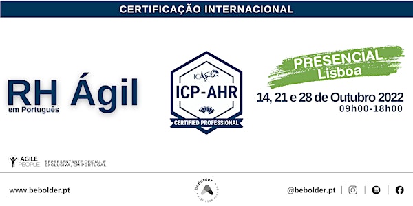 Certificação RH Ágil ICP-ARH (Agile People, ICAgile) - Lisboa