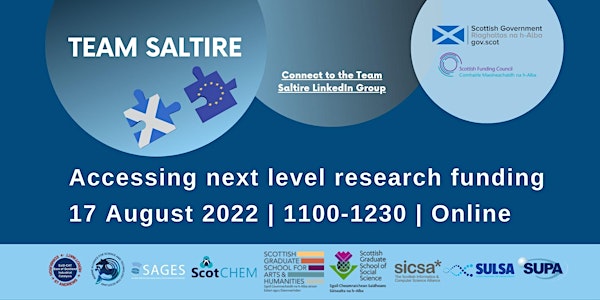 Team Saltire: Accessing next stage research funding