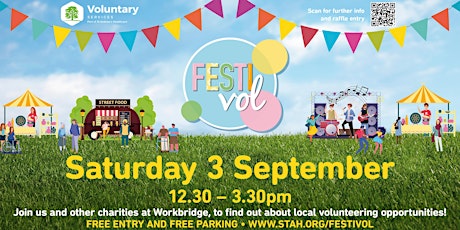 FestiVol - is a volunteer recruitment event set against a festival backdrop