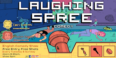 Laughing Spree: English Comedy on a BOAT (FREE SHOTS) 16.08.