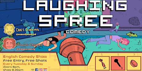 Laughing Spree: English Comedy on a BOAT (FREE SHOTS) 21.08.