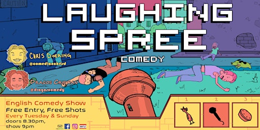 Laughing Spree: English Comedy on a BOAT (FREE SHOTS) 23.08.