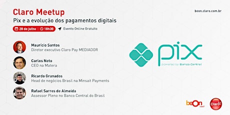Imagem principal do evento Claro Meetup - Pix e a evolução dos pagamentos digitais