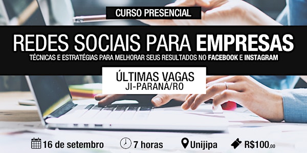 Curso Redes Sociais para Empresas | Ji-Paraná/RO