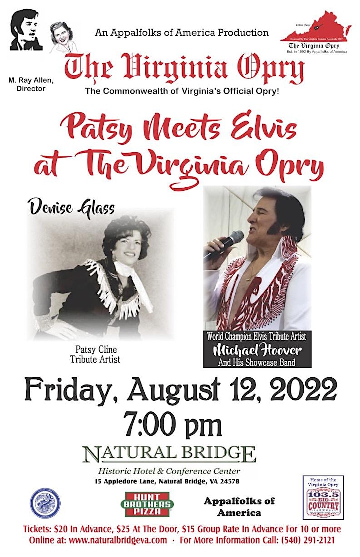 Patsy Cline meets Elvis Presley at The Virginia Opry image